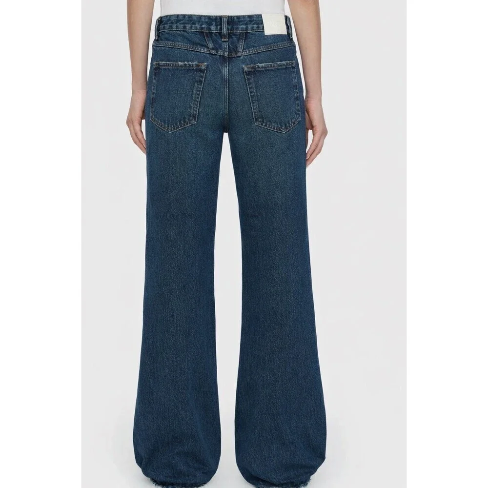 CLOSED Women Gillan Low Waist Wide leg Jeans Blue Denim NWT Size 26/30